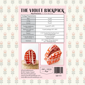 The Violet Backpack | Printed Pattern