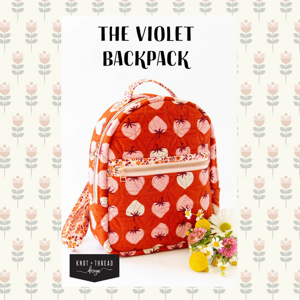 The Violet Backpack | Printed Pattern