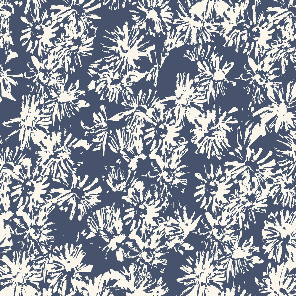 Wild Blooms Blue 228498 | Sienna and Indigo by Hello Aunty Designs