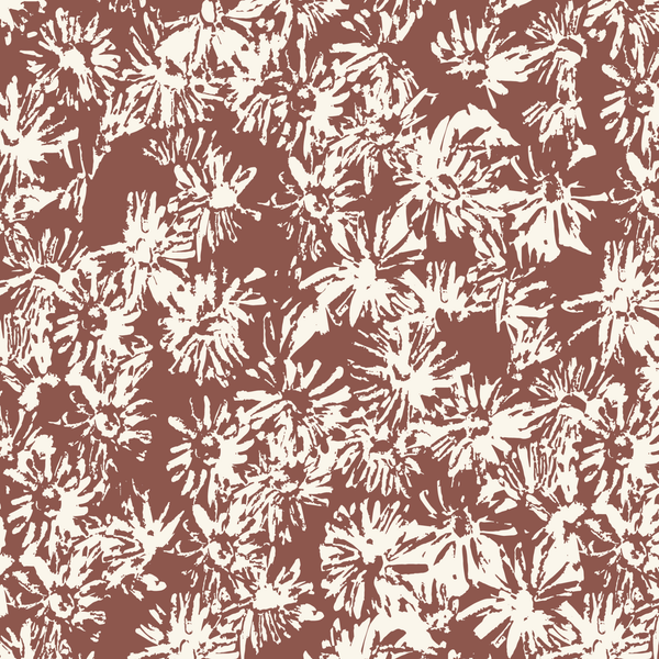 Wild Blooms Rust 228497 | Sienna and Indigo by Hello Aunty Designs