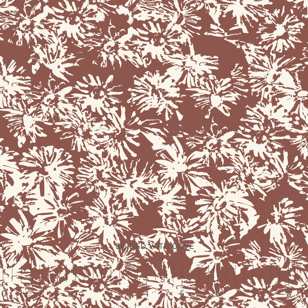 Wild Blooms Rust 228497 | Sienna and Indigo by Hello Aunty Designs