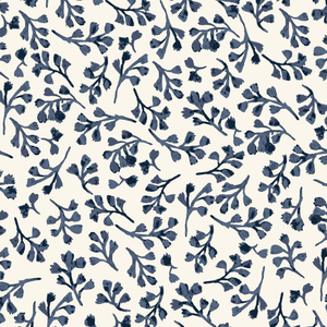Wild Foliage Blue 228491 | Sienna and Indigo by Hello Aunty Designs