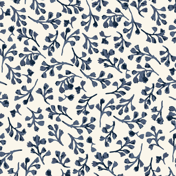 Wild Foliage Blue 228491 | Sienna and Indigo by Hello Aunty Designs