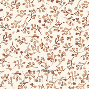 Wild Foliage Soft Brown 228492 | Sienna and Indigo by Hello Aunty Designs