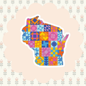 Wisconsin State Quilt Sticker