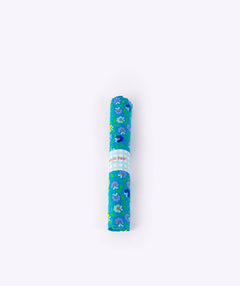 Bright blue Petunia cotton coupon
