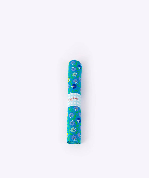 Bright blue Petunia cotton coupon