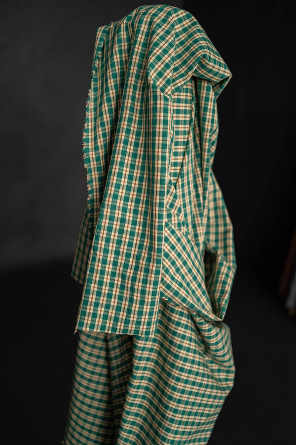 Herby Hopper Cotton/Linen Check