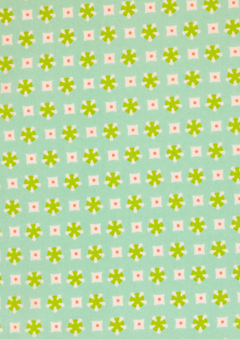 Élytis Crystalline Cotton Coupon 912 | Petit Pan | Neon Geometric Print | Precut Fabric 50 x 70 cm
