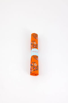 Cotton fabric coupon - Shalin orange