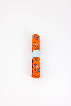 Cotton fabric coupon - Shalin orange