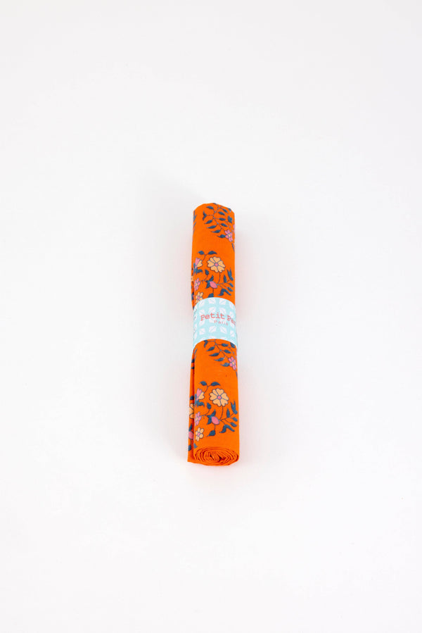 Cotton fabric coupon - Shalin orange
