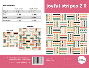 Joyful Stripes 2.0 Quilt Pattern - Printed