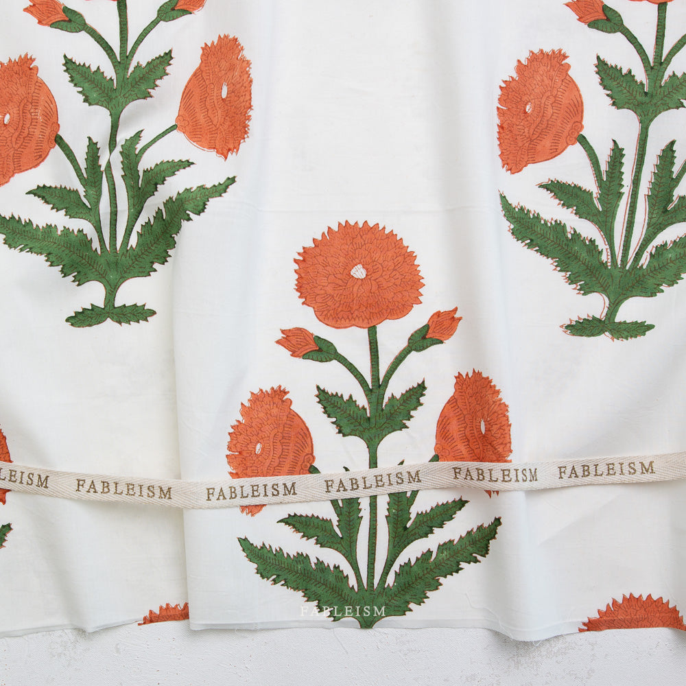Boho Floral Sienna BPCT-01-BOH-SIENNA | Indian Block Print Cottage