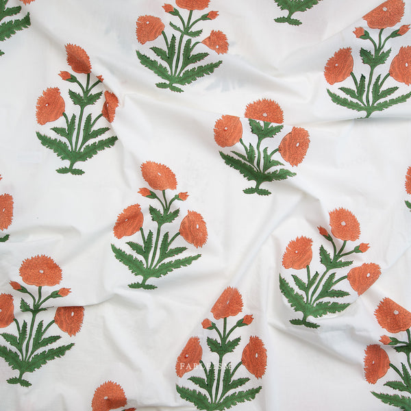 Boho Floral Sienna BPCT-01-BOH-SIENNA | Indian Block Print Cottage