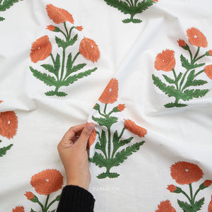 Boho Floral Sienna BPCT-01-BOH-SIENNA | Indian Block Print Cottage