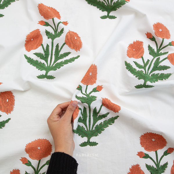Boho Floral Sienna BPCT-01-BOH-SIENNA | Indian Block Print Cottage