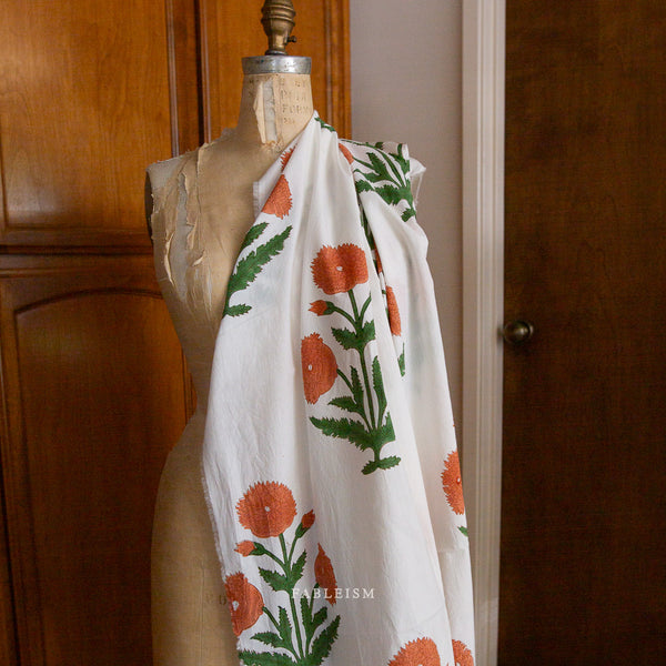Boho Floral Sienna BPCT-01-BOH-SIENNA | Indian Block Print Cottage