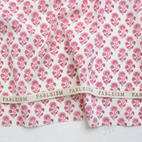 Stamp Floral in Pink BPCT-03-SPF-PINK | Indian Block Prints Cottage