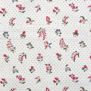 Dottie Floral in Cream BPCT-05-DOT-CREAM | Indian Block Prints Cottage