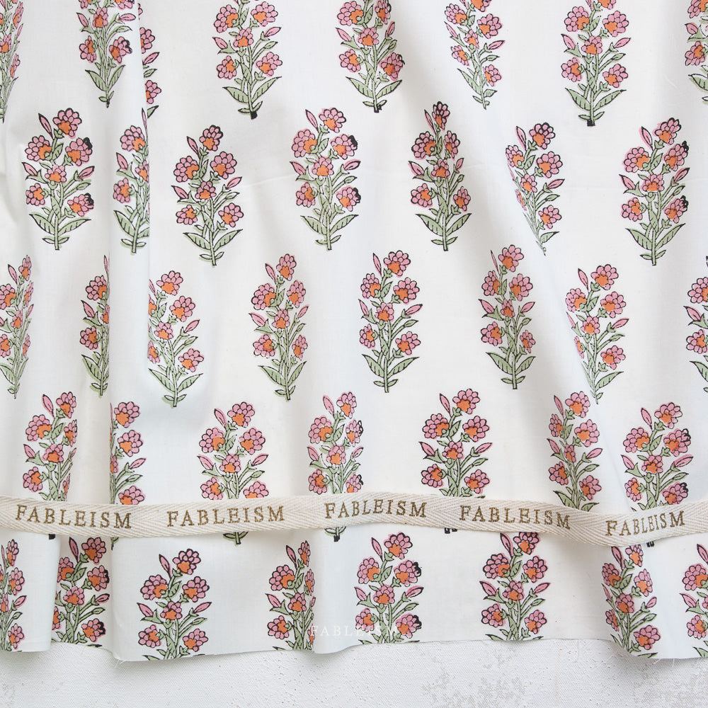 Wild Floral in Blushing BPCT-06-WLD-BLUSHING | Indian Block Prints Cottage