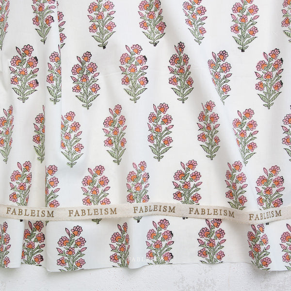 Wild Floral in Blushing BPCT-06-WLD-BLUSHING | Indian Block Prints Cottage