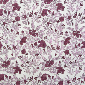 Cozy Floral in Purple BPCT-09-COZ-PURPLE | Indian Block Prints Cottage