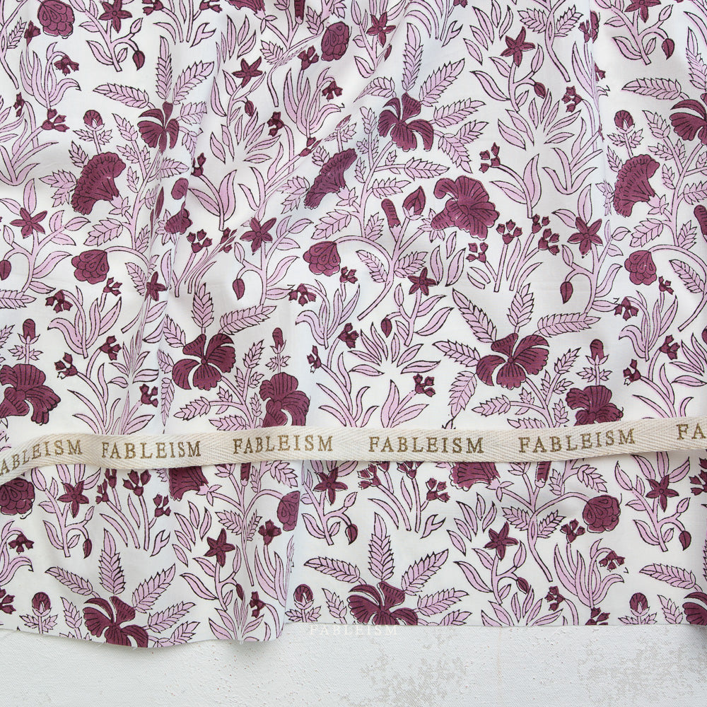 Cozy Floral in Purple BPCT-09-COZ-PURPLE | Indian Block Prints Cottage