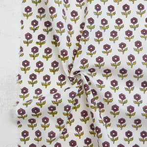 Flowering in Eggplant BPCT-10-FWG-EGGPLANT | Indian Block Prints Cottage