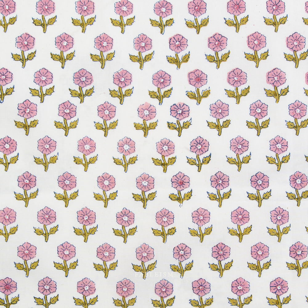 Flowering in Pink BPCT-10-FWG-PINK | Indian Block Prints Cottage