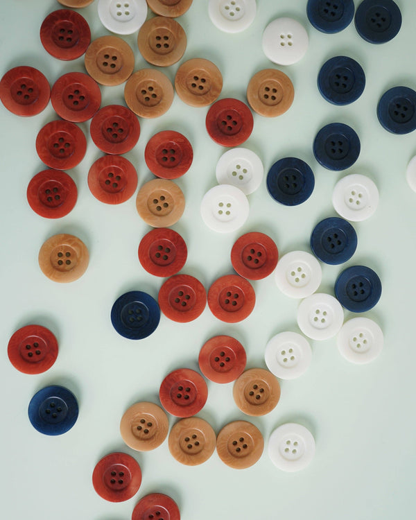 Caramel 1" Corozo Nut Buttons | Set of 4