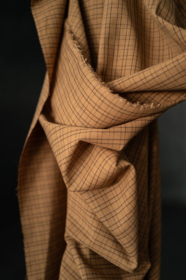 Sumac Cotton/Linen Check