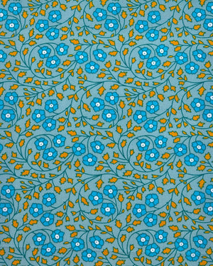 Aziza cotton poplin fabric remnant, bluish-gray