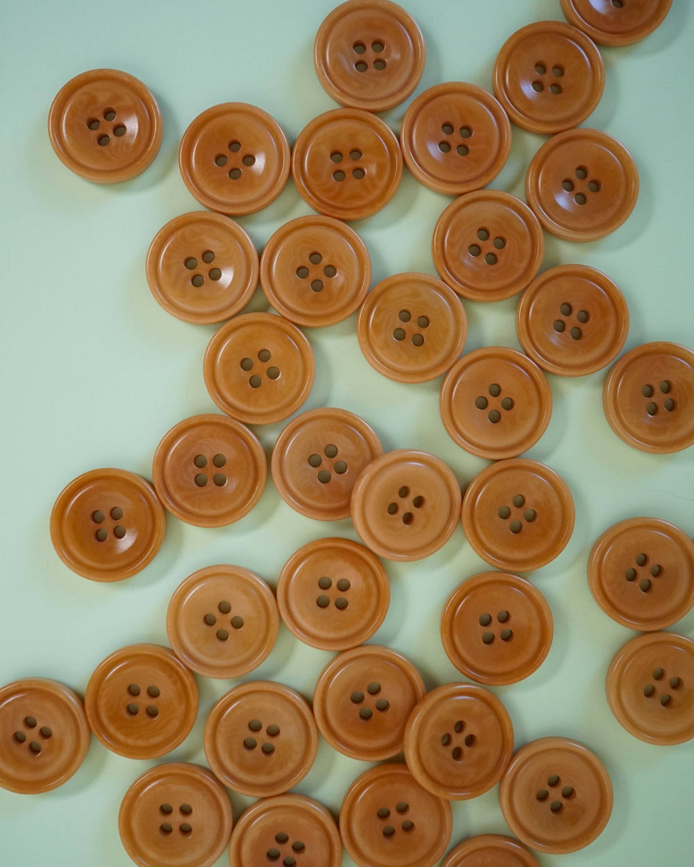 Caramel 3/4" Corozo Nut Buttons | Set of 6