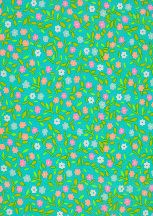 Peace and Love azure cotton coupon