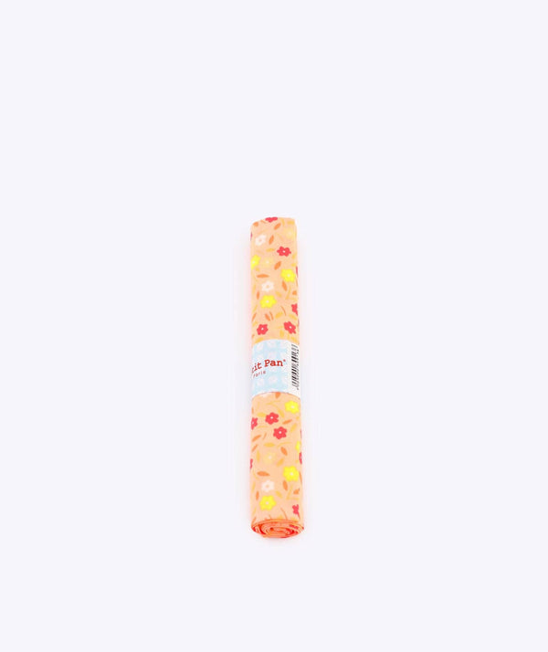 Cotton fabric coupon - Peace and Love melon