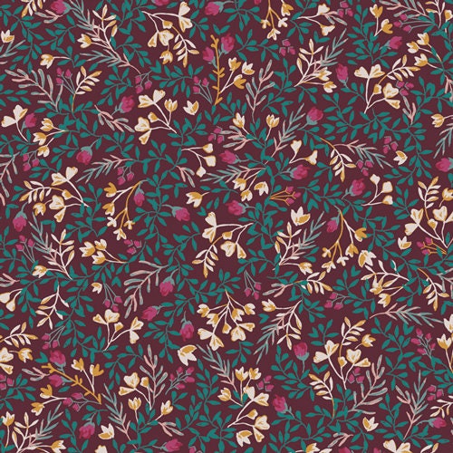 Floral No. 9 Foresta FUS-FO-2103 | Amy Sinibaldi | Foresta Fusion by Art Gallery Fabrics | Continuous Yardage | Fat Quarter