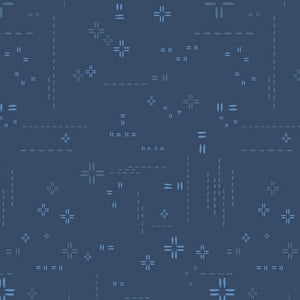 AGF Decostitch Indigo Sky DSE-708 | Decostitch Elements by Art Gallery Fabrics | Continuous Yardage | Fat Quarter
