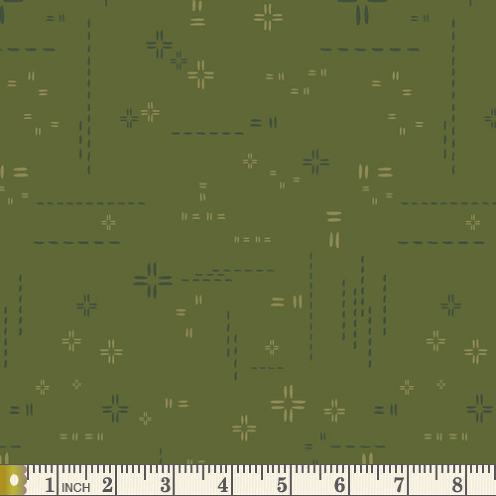 AGF Decostitch Morning Moss DSE-705 | Decostitch Elements by Art Gallery Fabrics | Yardage | Fat Quarter