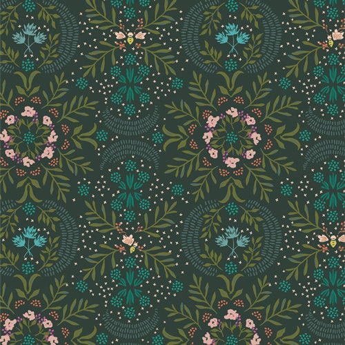 Velvet Firefly Slumber VLV-59650 | Velvet by Amy Sinibaldi | Art Gallery Fabrics | Continuous Yardage