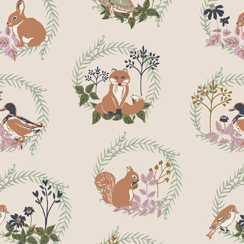 Lilliput Forest Friends LLP-56702 | Lilliput by Sharon Holland | Art Gallery Fabrics | Continuous Yardage | Fat Quarter