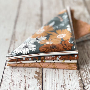 Wallflower Fat Quarter Bundle | 5 Print Fat Quarters | Wallflower by Hope Johnson | Cotton + Steel