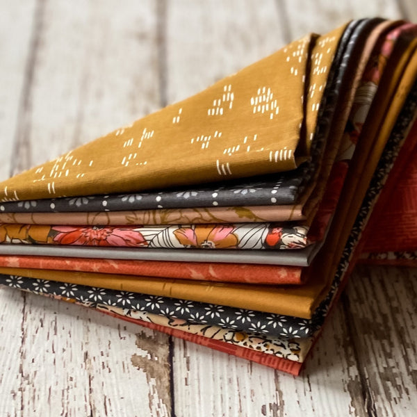 Curated Fat Quarter Bundle | 10 Fat Quarters | Hand Selected Art Gallery Fabrics and Cotton + Steel Quilting Bundle