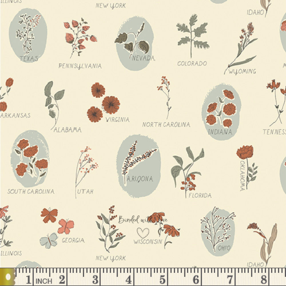 Roadside Wildflowers Three TRB-3005 | Roots of Nature by Bonnie Christine | Art Gallery Fabrics | Season of Tribute | Yardage | Fat Quarter