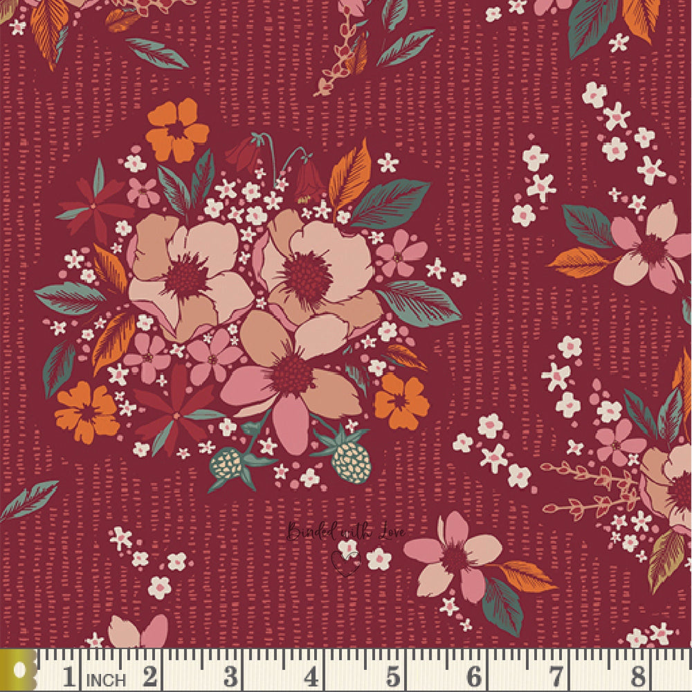 Floral Keepsakes Dusk WKP79515 | Woodland Keeper by Maureen Cracknell | Art Gallery Fabrics | Continuous Yardage | Fat Quarter