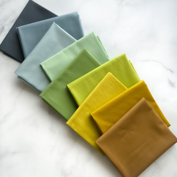 Curated Art Gallery Fabrics Pure Solids 9 Fabric Bundle