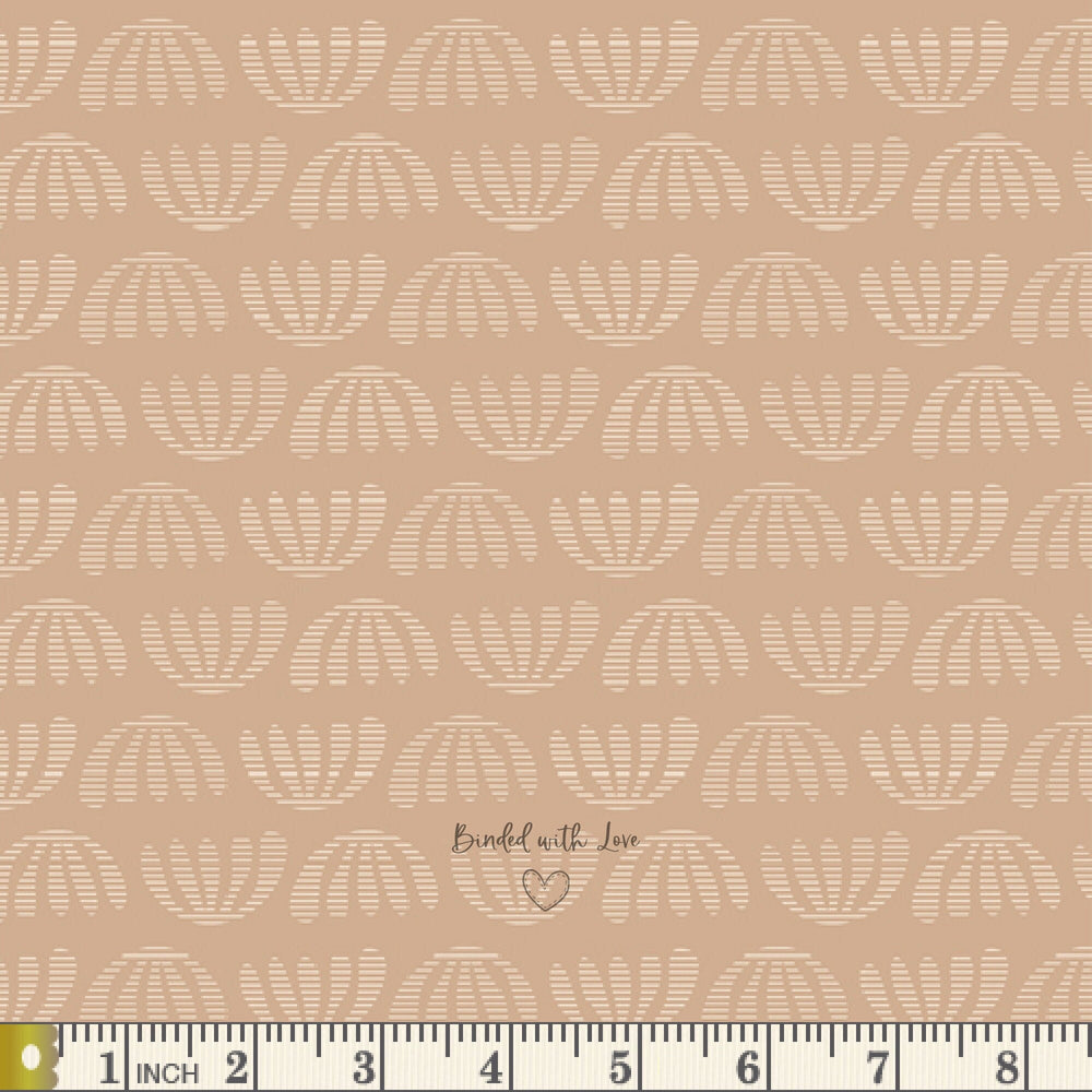 Boho Leaves Pearl DUV60102 | Duval by Suzy Quilts | Art Gallery Fabrics | Continuous Yardage | Fat Quarters | Quilting Fabric