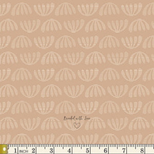 Boho Leaves Pearl DUV60102 | Duval by Suzy Quilts | Art Gallery Fabrics | Continuous Yardage | Fat Quarters | Quilting Fabric