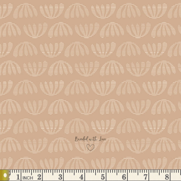 Boho Leaves Pearl DUV60102 | Duval by Suzy Quilts | Art Gallery Fabrics | Continuous Yardage | Fat Quarters | Quilting Fabric