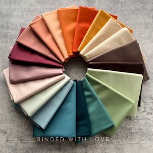 Signature Pure Solids Full Collection by Suzy Quilts | 20 Solids | Art Gallery Fabrics | Fat Quarter Bundle | Half Yard Bundle